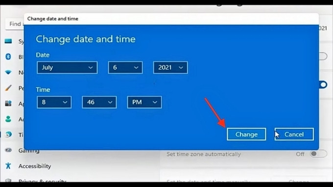 Cách chỉnh ngày giờ trên máy tính Win 11