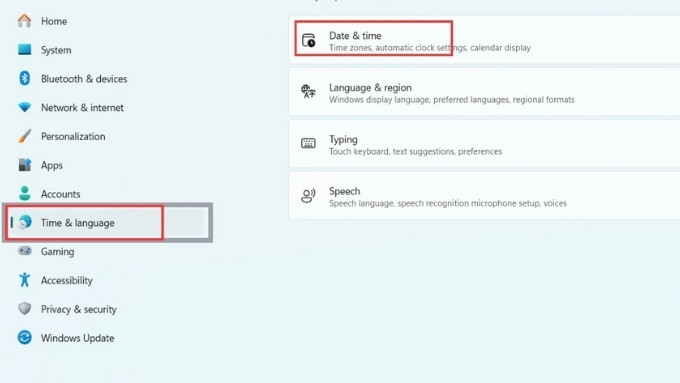 Cách chỉnh ngày giờ trên máy tính Win 11