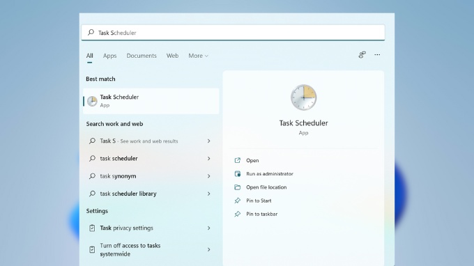Hẹn giờ tắt laptop Windows 11 bằng Task Scheduler