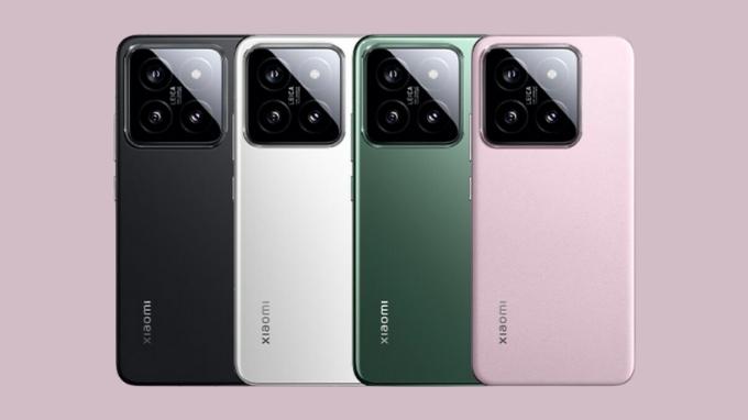 4 tông màu trẻ trung của Xiaomi 14 tiêu chuẩn