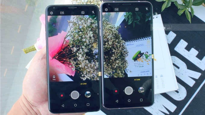So sánh màn hình LG V30 và V30 Plus