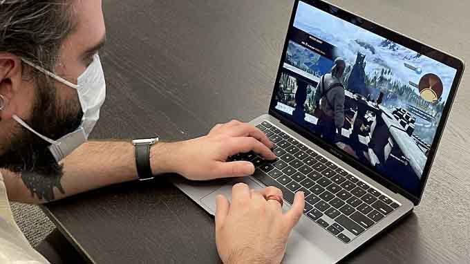 Bàn phím Macbook Air M1 thiết kế dễ dàng sử dụng