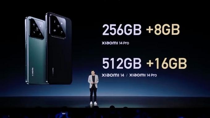 Xiaomi 14 Series có mức RAM cơ bản từ 8GB