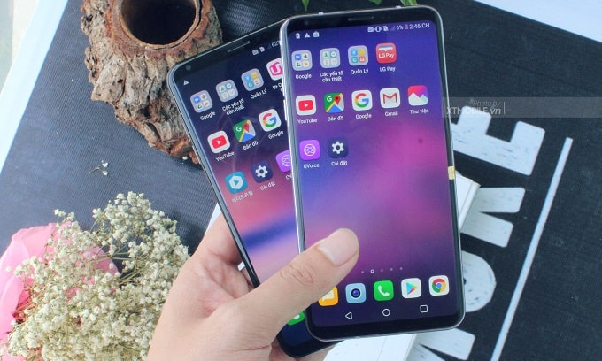 Màn hình LG V30 và V30 Plus hiển thị sắc nét