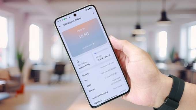 phần mềm của Realme 15 5G