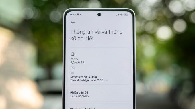 Cấu hình Xiaomi Redmi Note 14 5G 256GB Chính hãng được trang bị con chip Mediatek Dimensity 7025 Ultra