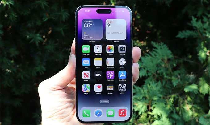 iPhone 14 Pro 256GB sở hữu màn hình Dynamic Island và Always-On