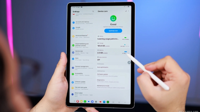 Cung cấp sức mạnh cho Samsung Galaxy Tab S10 FE 5G là vi xử lý Exynos 1580