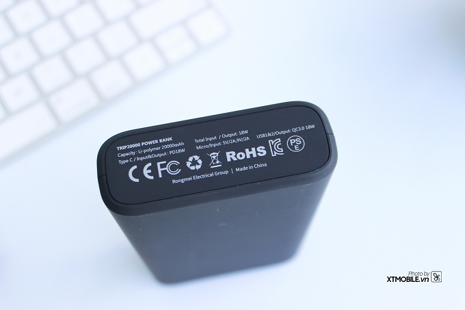 Pin sạc dự phòng nhanh Polymer 20000mAh đạt chứng nhận an toàn về cháy nổ chuẩn của Mỹ 