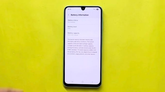 pin và sạc trên Samsung Galaxy A17 4G 128GB