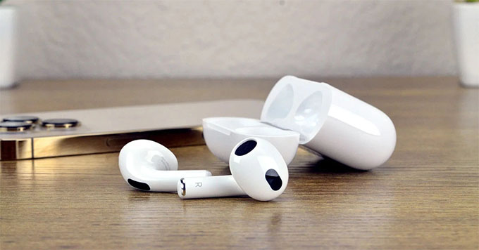 Sự thoải mái và tính di động trên AirPods 3