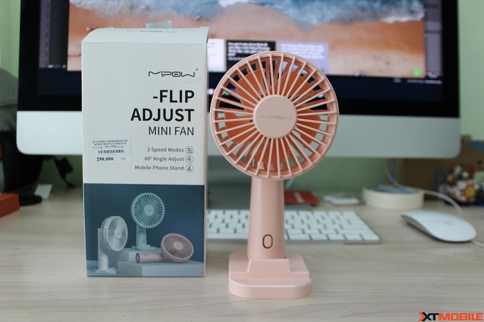 Quạt thông minh Mipow có thiết kế nhỏ gọn, dễ cầm nắm và mang theo bên mình