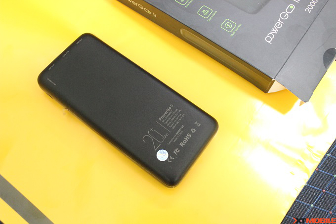 Dung lượng pin lớn lên đến 20.000 mAh đáp ứng tốt nhu cầu sạc pin cho người dùng