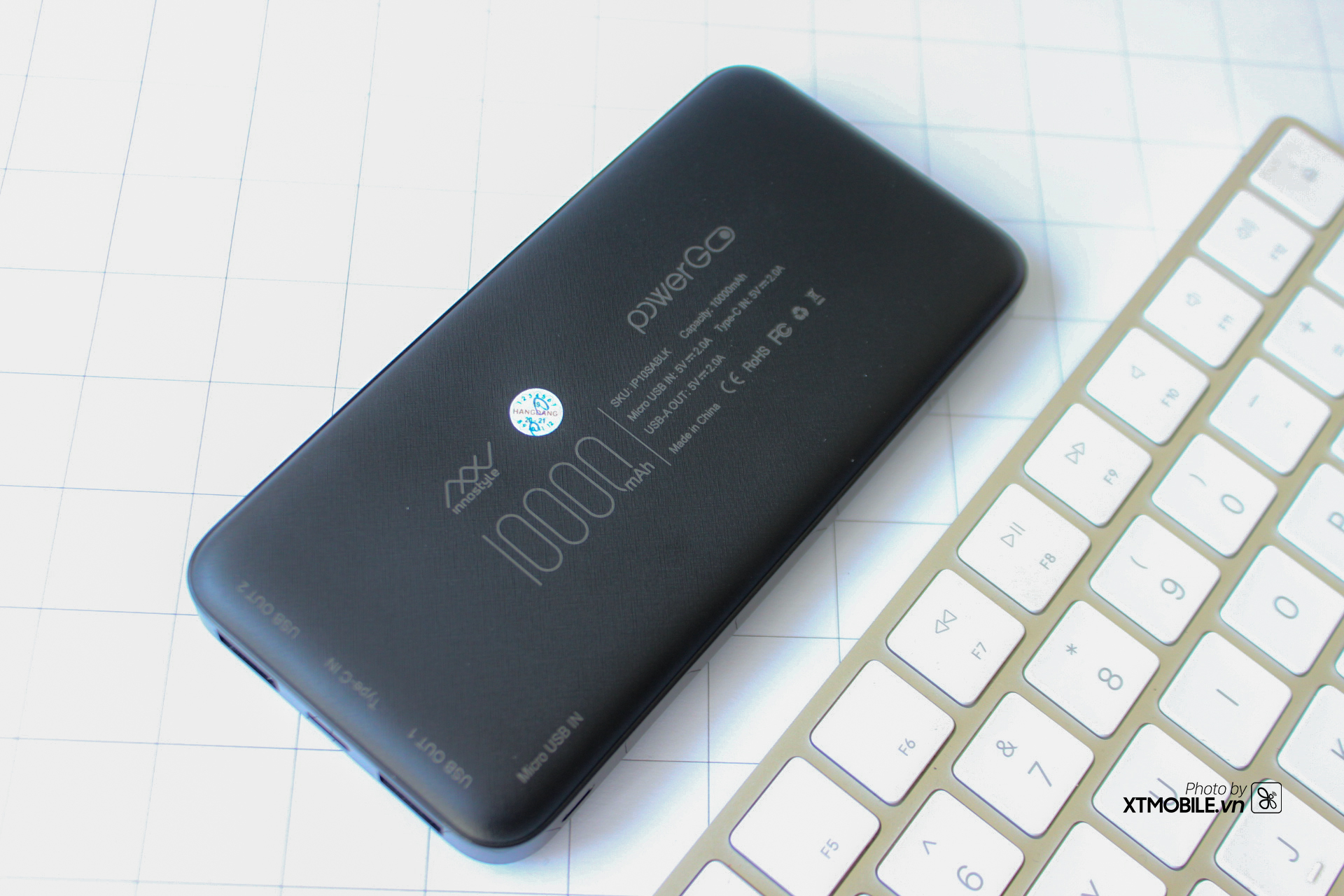 Hình ảnh pin dự phòng Innostyle Powergro White 10000mAh tại XTmobile