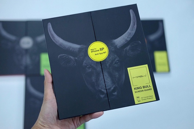 cường lực chống nhìn trộm Mipow Kingbull HD (2.7) Anti Provacy for iPhone 8 Plus
